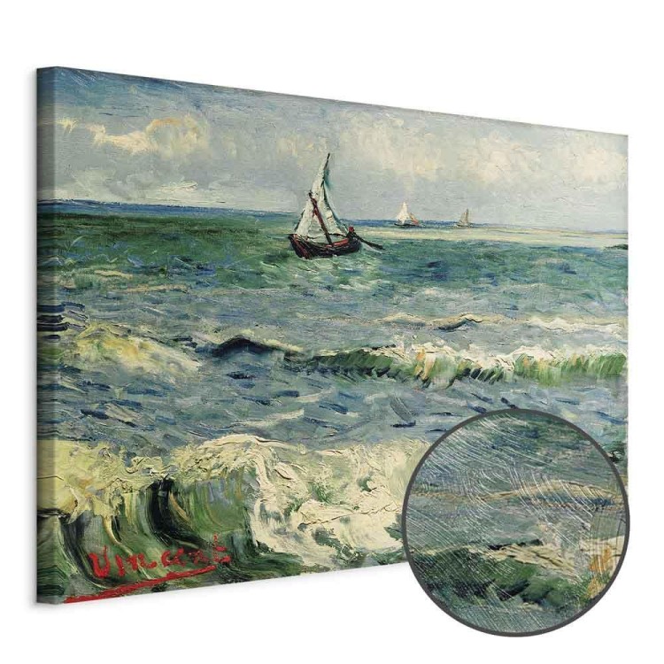 Obraz - Vincent van Gogh – Widok morza w Saintes-Maries