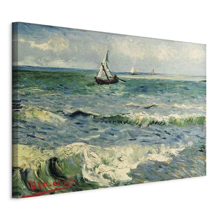 Obraz - Vincent van Gogh – Widok morza w Saintes-Maries