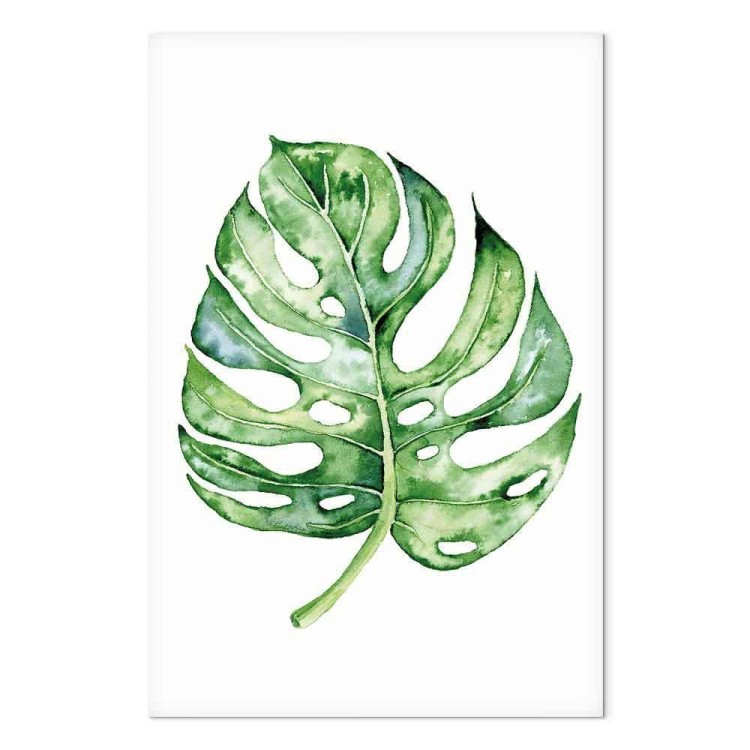Obraz - Akwarelowa monstera (1-częściowy) pionowy