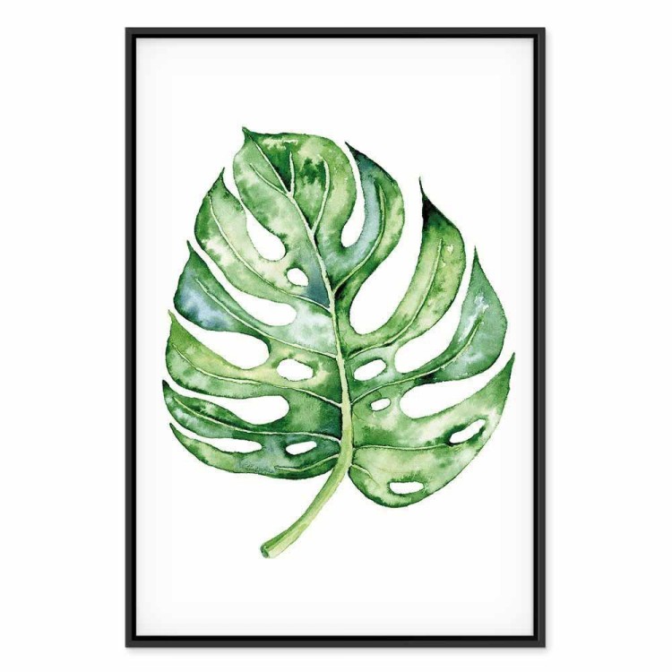 Obraz - Akwarelowa monstera (1-częściowy) pionowy