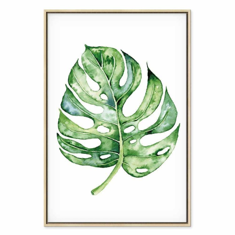 Obraz - Akwarelowa monstera (1-częściowy) pionowy