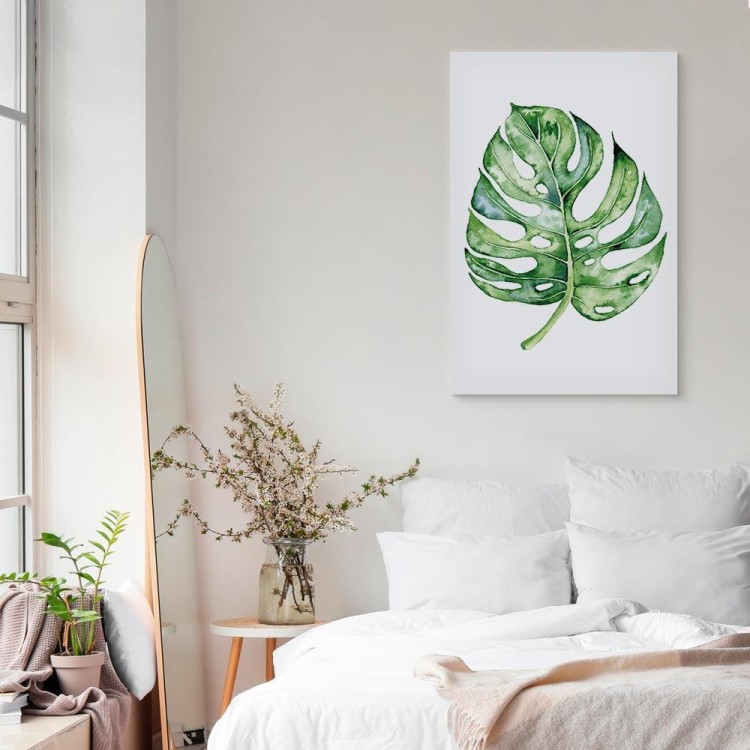 Obraz - Akwarelowa monstera (1-częściowy) pionowy