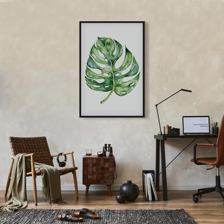 Obraz - Akwarelowa monstera (1-częściowy) pionowy
