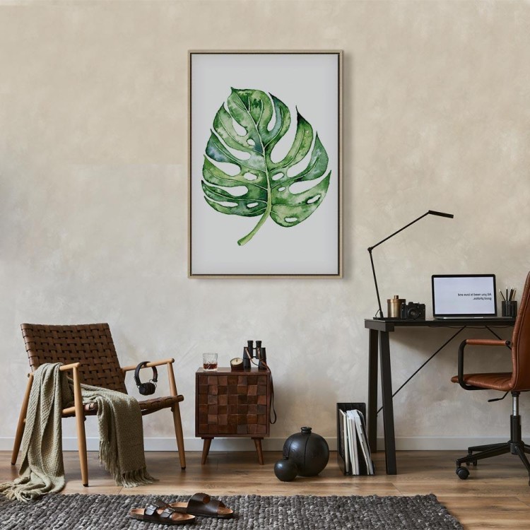 Obraz - Akwarelowa monstera (1-częściowy) pionowy