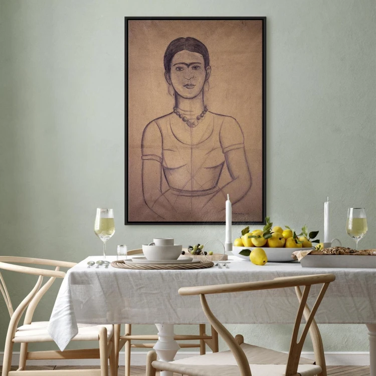 Obraz - Frida Kahlo – Autoportret, 1929 (rysunek)