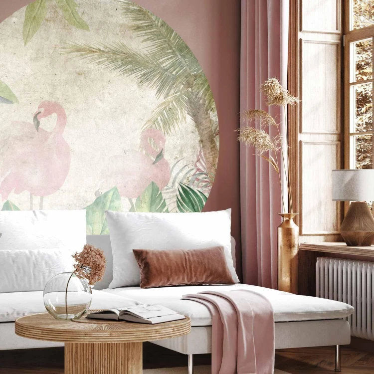 Fototapeta okrągła - Ptaki w dżungli