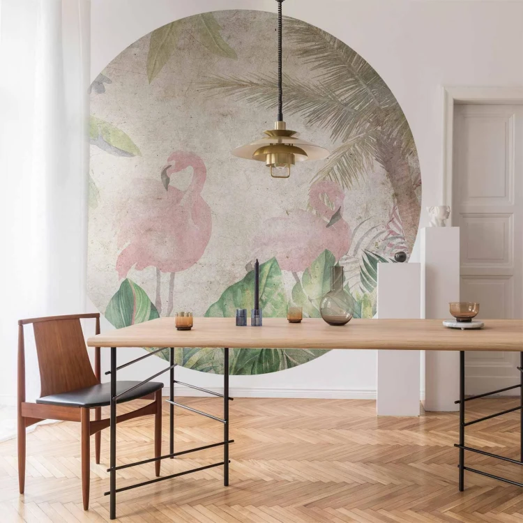 Fototapeta okrągła - Ptaki w dżungli