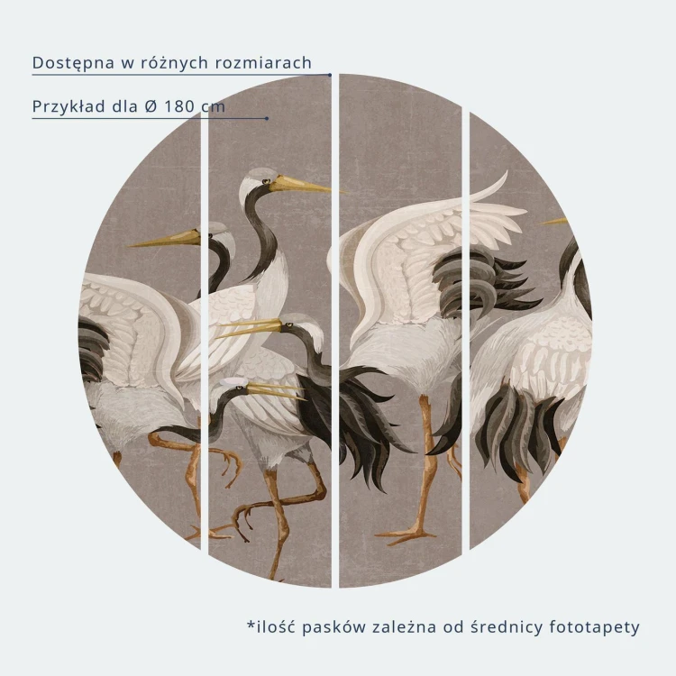 Fototapeta okrągła - Ptaki w dżungli