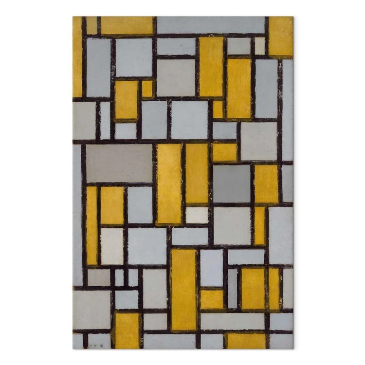 Obraz XXL - Piet Mondrian – Kompozycja z siatką 1