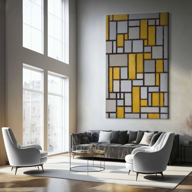 Obraz XXL - Piet Mondrian – Kompozycja z siatką 1