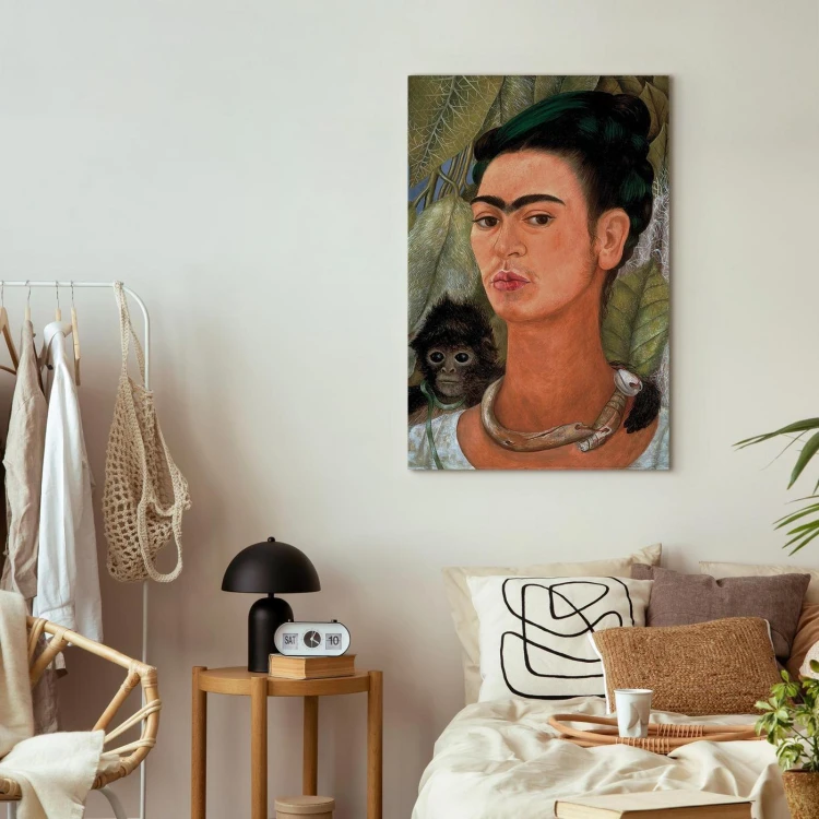 Obraz - Frida Kahlo – Autoportret z małpką