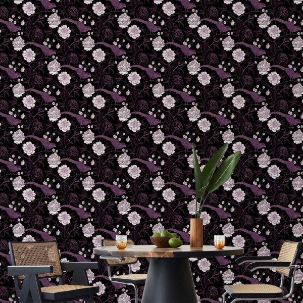 Tapeta - Piwonie i bażanty