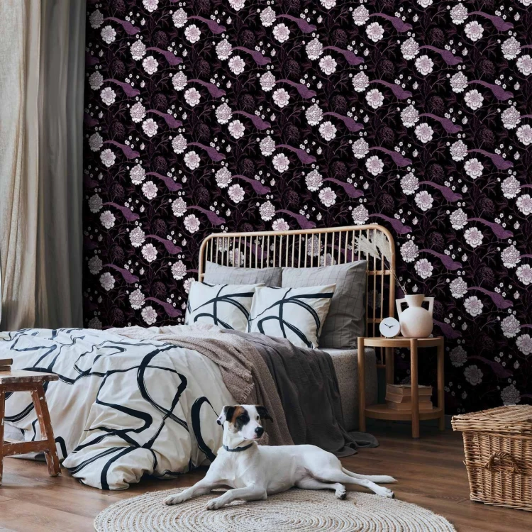 Tapeta - Piwonie i bażanty