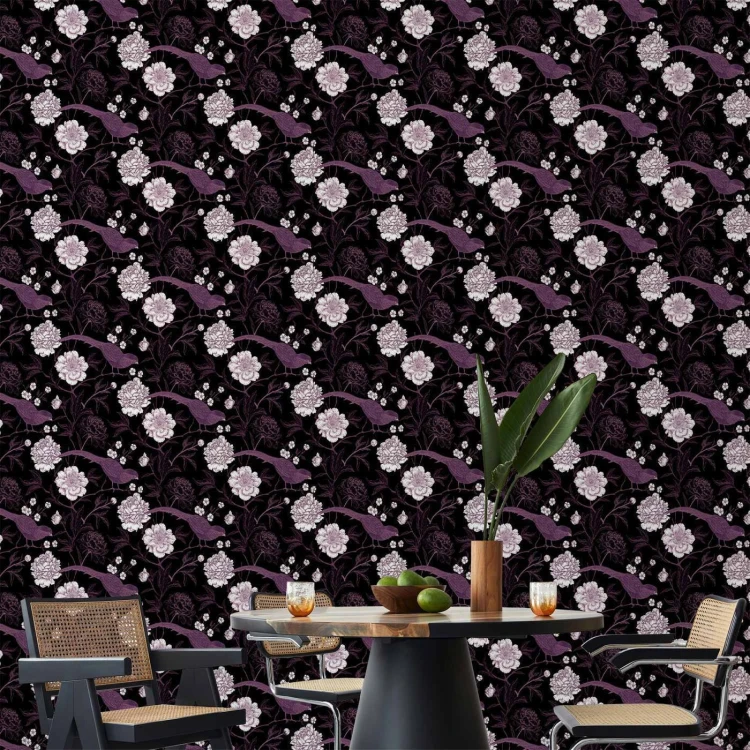 Tapeta - Piwonie i bażanty