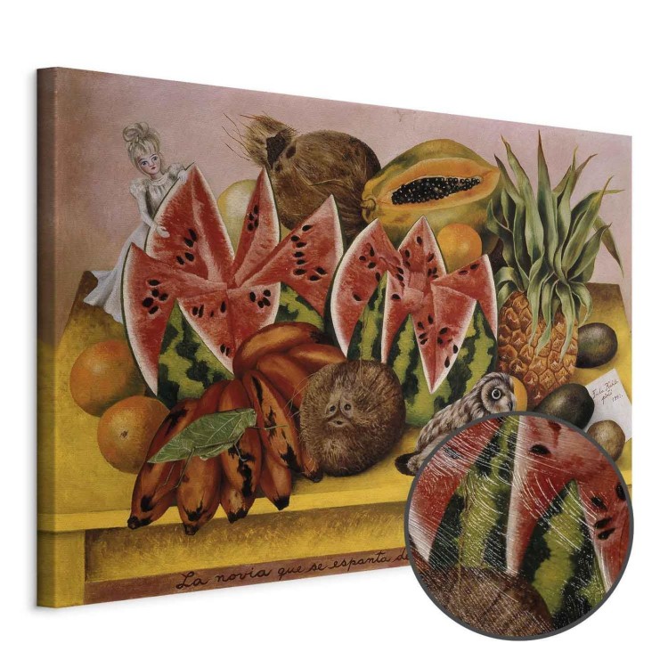 Obraz - Frida Kahlo – Panna Młoda przerażona widokiem otwartego życia