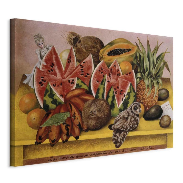 Obraz - Frida Kahlo – Panna Młoda przerażona widokiem otwartego życia