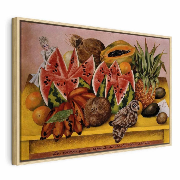 Obraz - Frida Kahlo – Panna Młoda przerażona widokiem otwartego życia