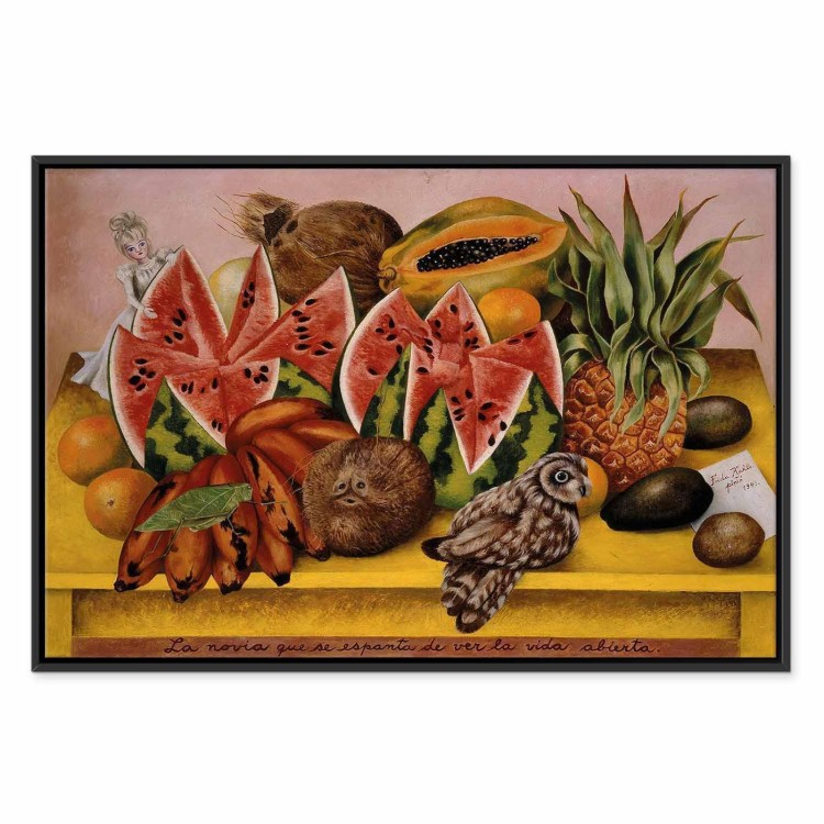 Obraz - Frida Kahlo – Panna Młoda przerażona widokiem otwartego życia