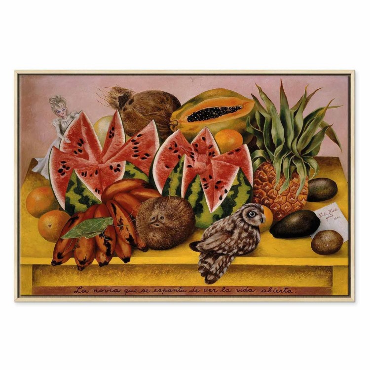 Obraz - Frida Kahlo – Panna Młoda przerażona widokiem otwartego życia