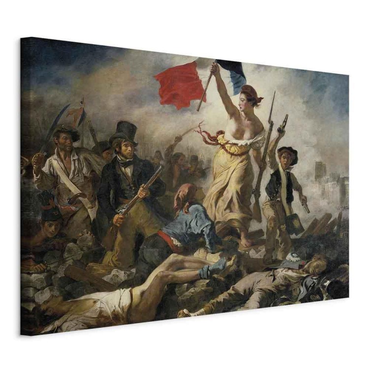 Obraz - Eugène Delacroix – Wolność wiodąca lud na barykady