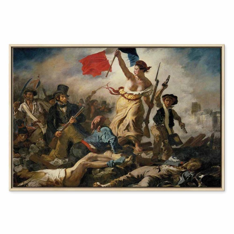 Obraz - Eugène Delacroix – Wolność wiodąca lud na barykady