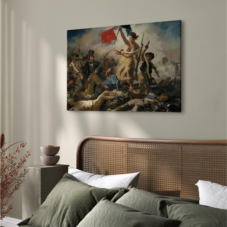 Obraz - Eugène Delacroix – Wolność wiodąca lud na barykady