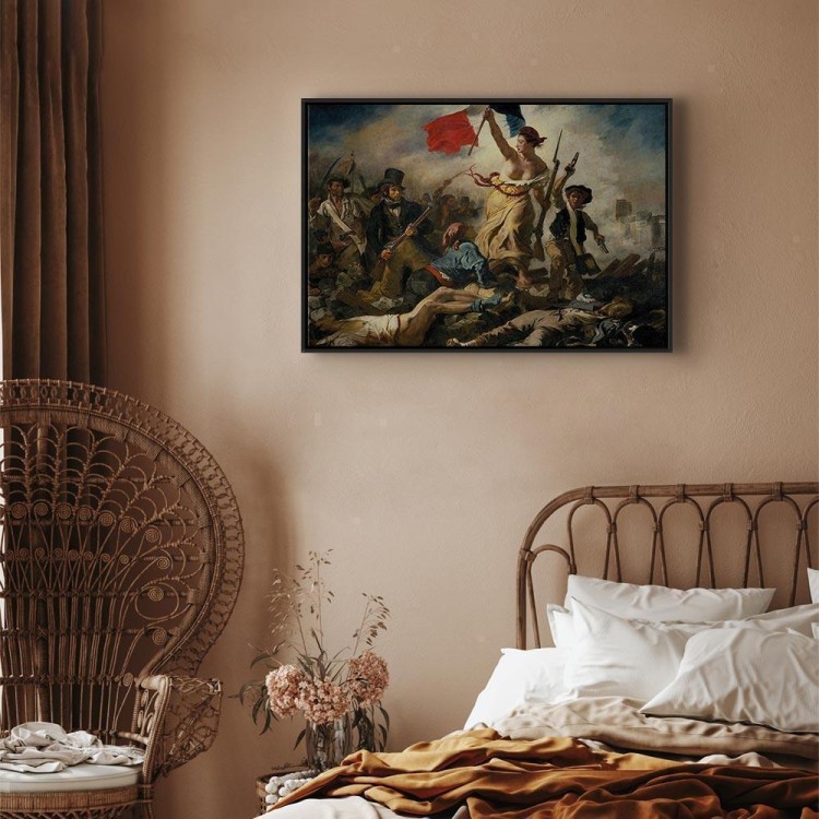 Obraz - Eugène Delacroix – Wolność wiodąca lud na barykady