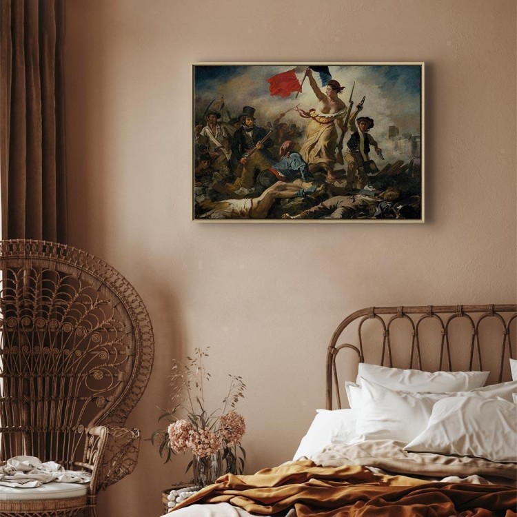 Obraz - Eugène Delacroix – Wolność wiodąca lud na barykady