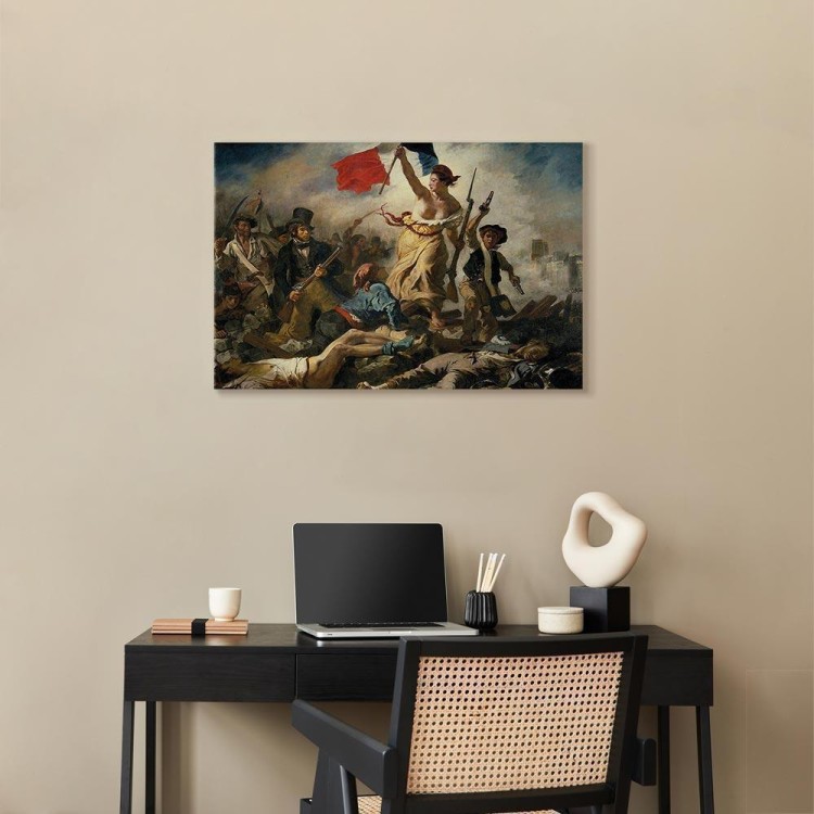 Obraz - Eugène Delacroix – Wolność wiodąca lud na barykady