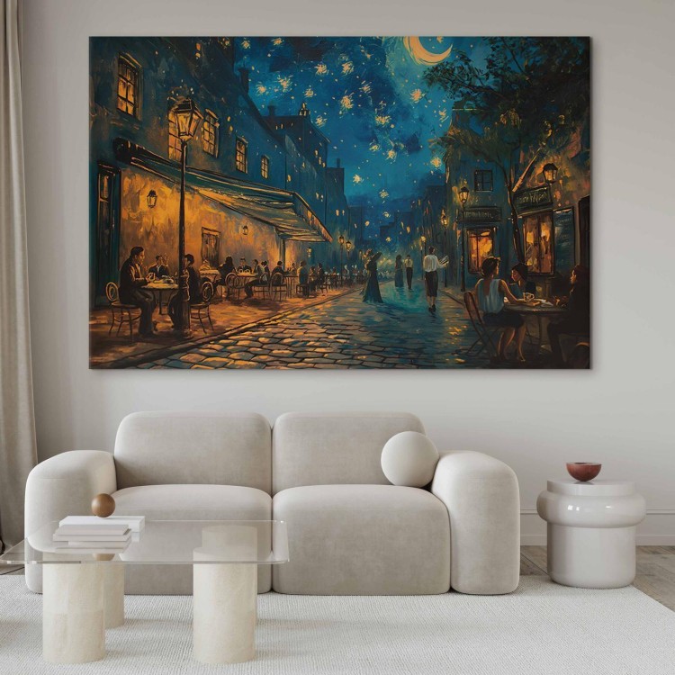 Obraz XXL - Uliczka Paryża - obraz inspirowany stylem Vincenta van Gogha