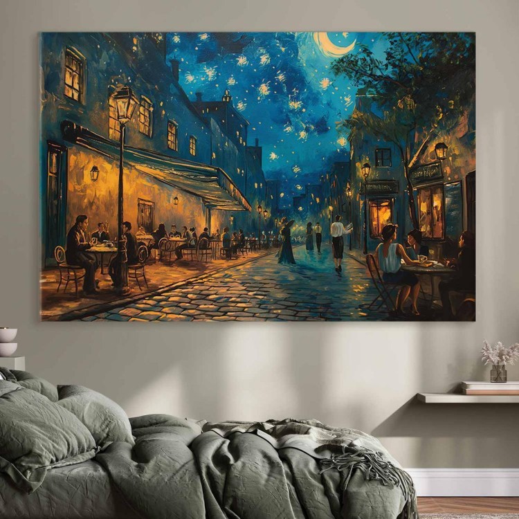 Obraz XXL - Uliczka Paryża - obraz inspirowany stylem Vincenta van Gogha
