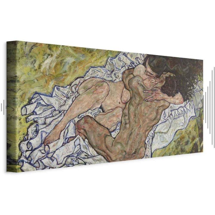 Obraz - Egon Schiele – Uścisk (Kochankowie II)