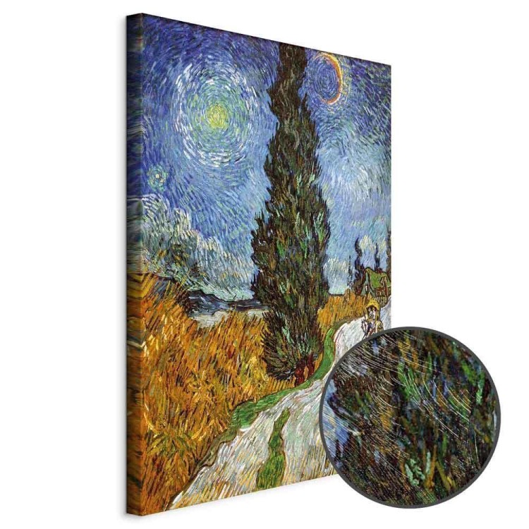 Obraz - Vincent van Gogh – Droga z cyprysem i gwiazdą