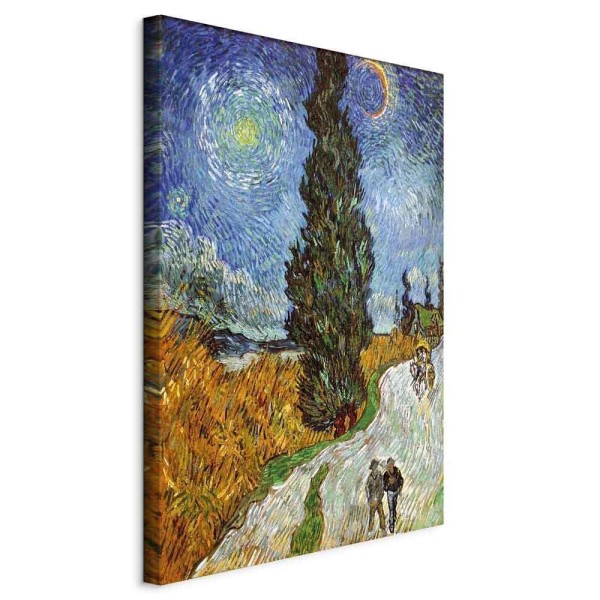 Obraz - Vincent van Gogh – Droga z cyprysem i gwiazdą