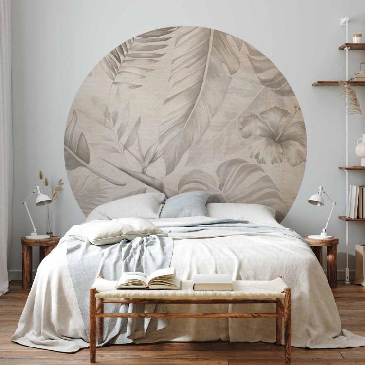 Fototapeta okrągła - Tropik w sepii