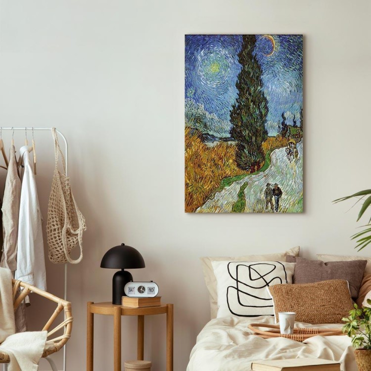 Obraz - Vincent van Gogh – Droga z cyprysem i gwiazdą