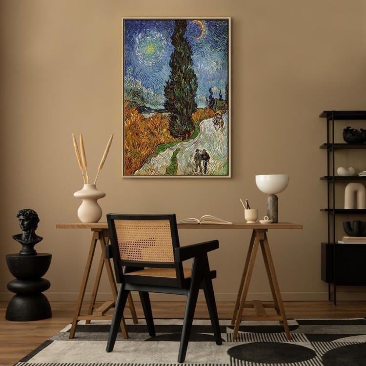 Obraz - Vincent van Gogh – Droga z cyprysem i gwiazdą