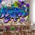 Fototapeta - Graffiti: fioletowy motyw