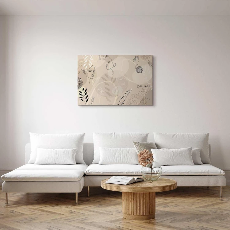 Obraz - Kobieca grafika liniowa