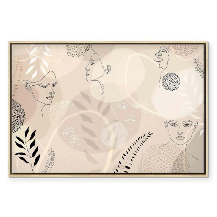 Obraz - Kobieca grafika liniowa