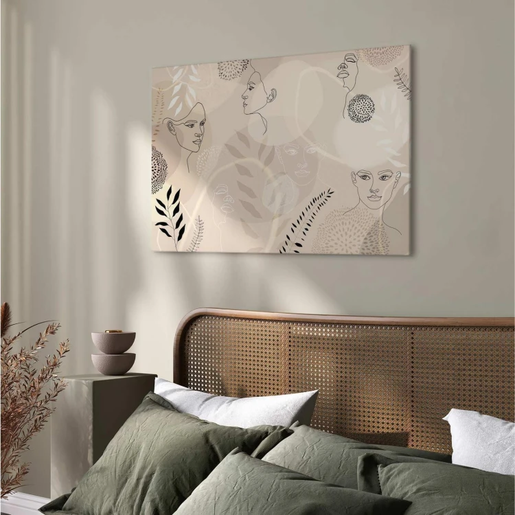 Obraz - Kobieca grafika liniowa