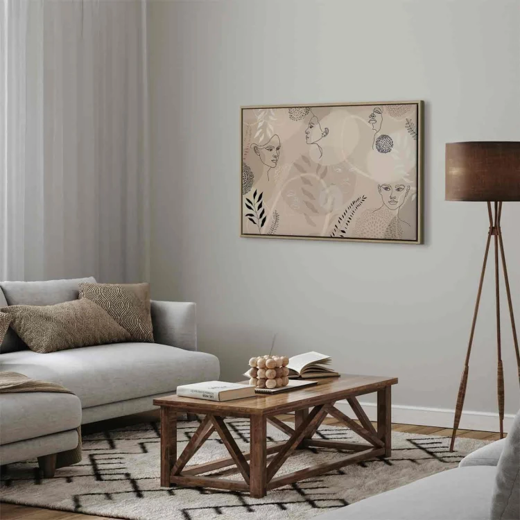 Obraz - Kobieca grafika liniowa