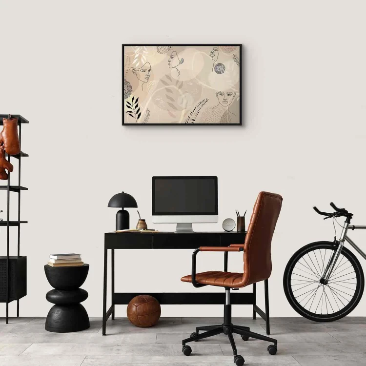 Obraz - Kobieca grafika liniowa