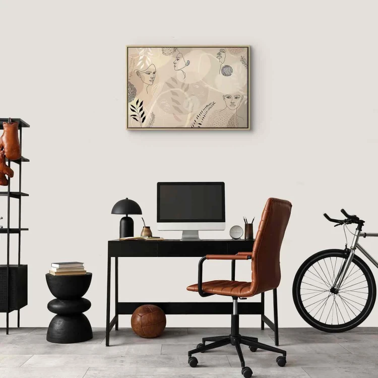 Obraz - Kobieca grafika liniowa