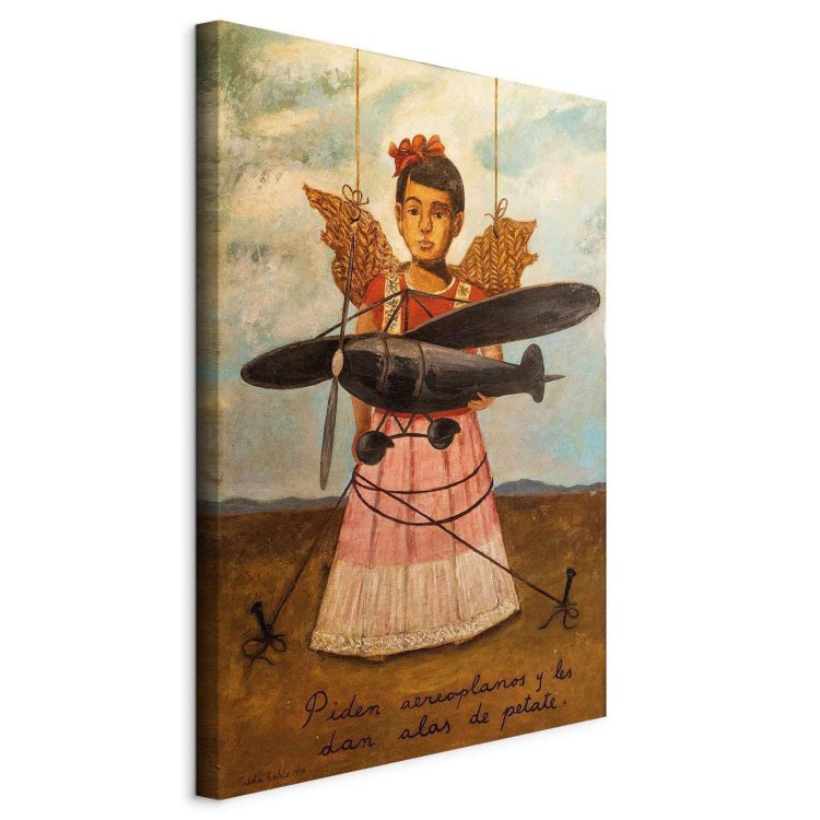 Obraz - Frida Kahlo – Proszą o samoloty, a dają im skrzydła ze słomy