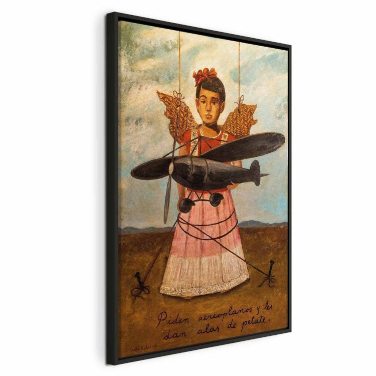 Obraz - Frida Kahlo – Proszą o samoloty, a dają im skrzydła ze słomy