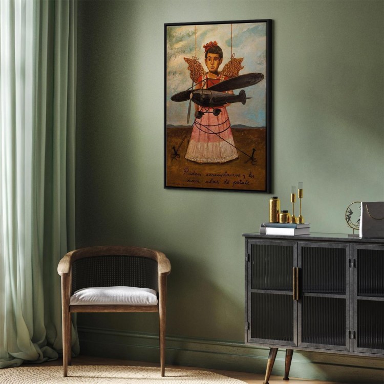 Obraz - Frida Kahlo – Proszą o samoloty, a dają im skrzydła ze słomy