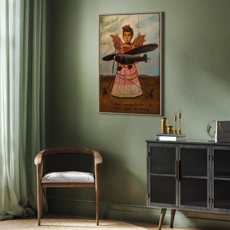 Obraz - Frida Kahlo – Proszą o samoloty, a dają im skrzydła ze słomy