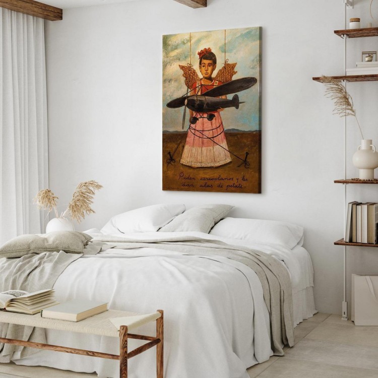 Obraz - Frida Kahlo – Proszą o samoloty, a dają im skrzydła ze słomy