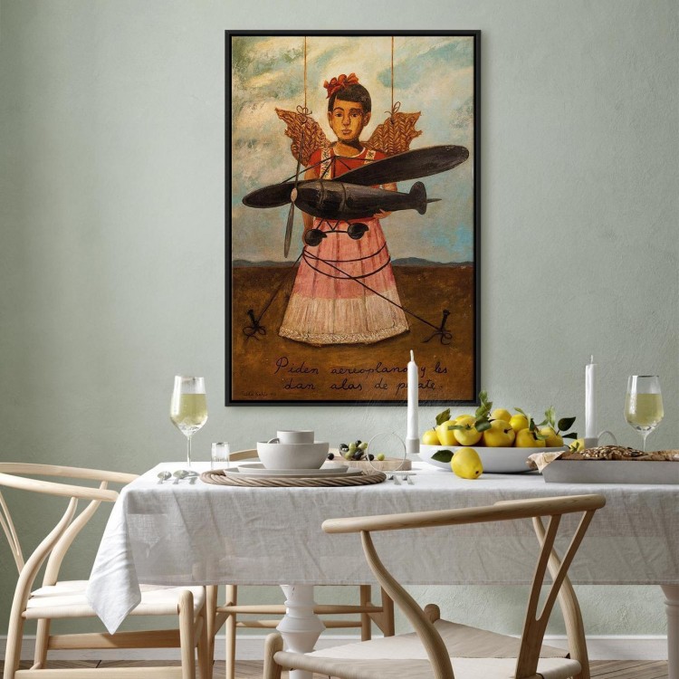 Obraz - Frida Kahlo – Proszą o samoloty, a dają im skrzydła ze słomy